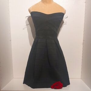 Elegant Black Strapless Dress